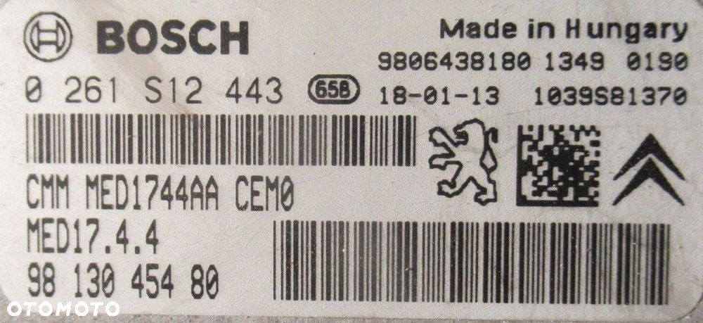 CITROEN C4 II GRAND PICASSO 1.6 THP MODUŁ STEROWNIK KOMPUTER ECU 9813045480 - 3