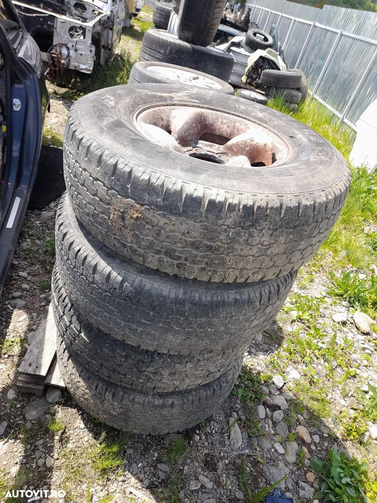 Jante hyundai galloper 15 cu tot cu cauciucuri  pajero nissan - 2