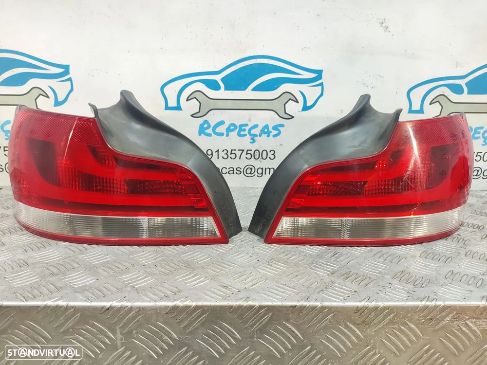 Conjunto Farolins Farolim BMW serie 1 E82 Coupe E88 Cabrio LCI Led 2006 - 2013 7273430 7273429 - 1