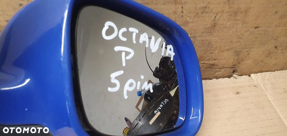 Lusterko zewnętrzne prawe 5pin 5 pinów Europa Skoda Octavia I 1U1857502M - 9