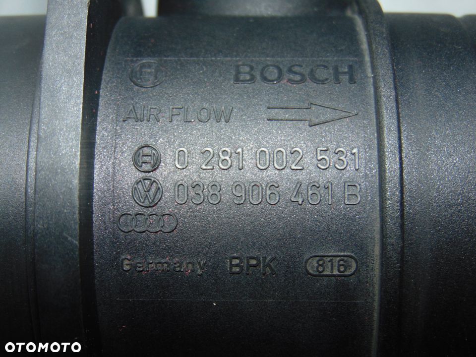 ORYGINAŁ przepływomierz 0281002531 038906461B VW Golf 4 IV Bora Sharan Seat Leon Alhambra 1.9 TDI - 8