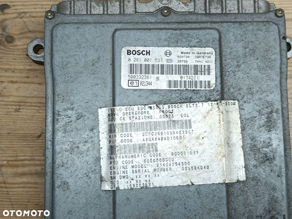 sterownik silnika komputer iveco daily 99-06 2.3 2.8 3.0 euro 3 - 4