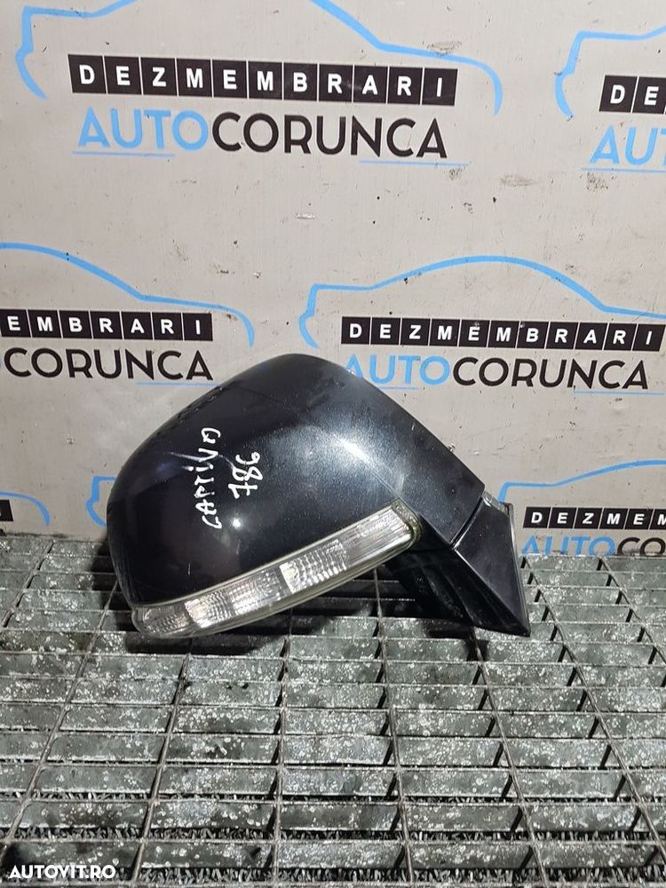 Oglinda dreapta Chevrolet Captiva Facelift 2011 - 2014 4 Usi NEGRU (786) Fără rabatare ... - 1