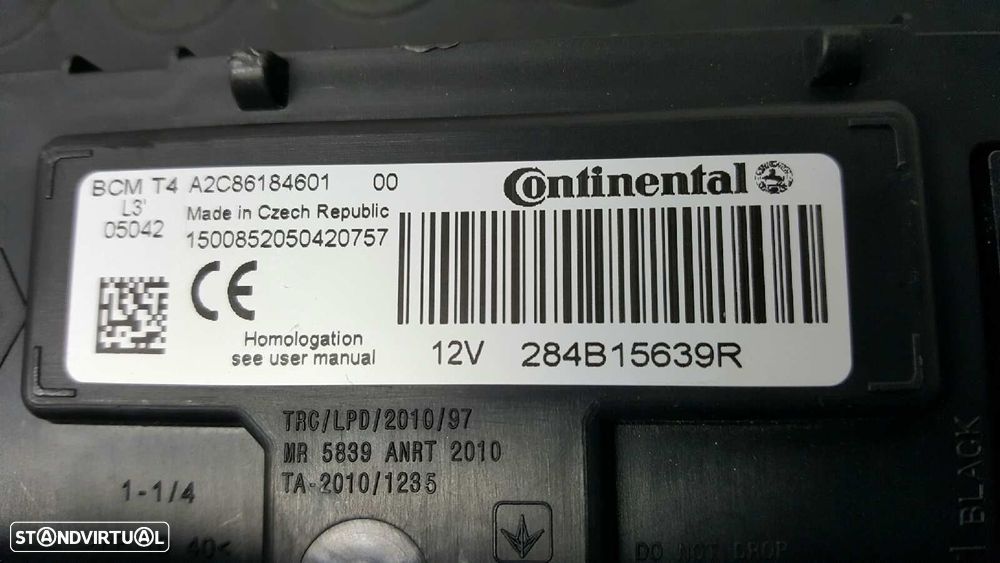 MÓDULO ELETRÓNICO RENAULT CLIO IV DYNAMIQUE - 2