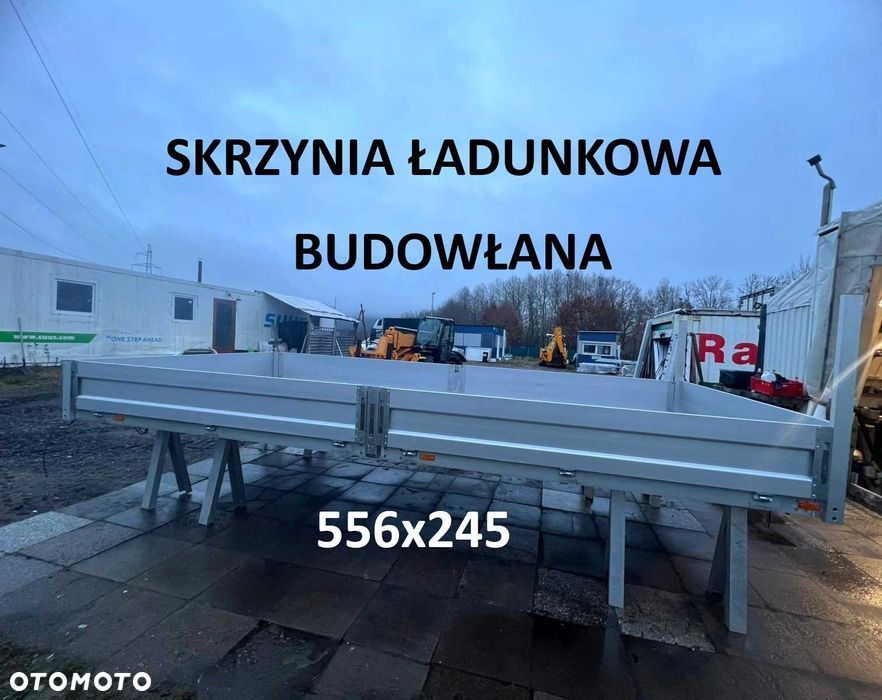 SKRZYNIA ŁADUNKOWA budowlana otwarta 556x245 zabudowa paka