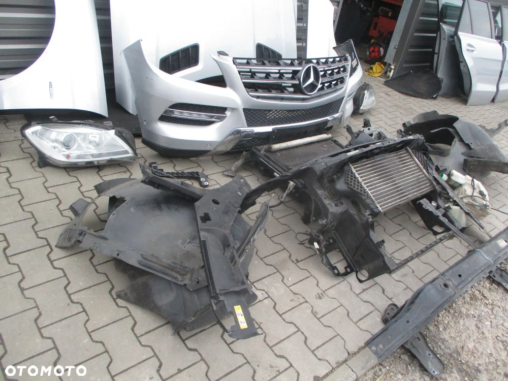 MERCEDES BENZ ML W166 2011- MASKA ZDERZAK KOMPLETNY PRZÓD SREBRNA 775 - 5