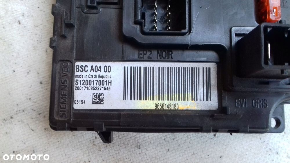 moduł skrzynka bsc 9656148180 s120017001h peugeot 407 1.6 hdi 04- - 2