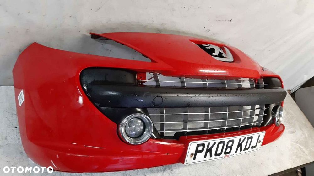 $ ZDERZAK PRZÓD PRZEDNI DO PEUGEOT 207 CZERWONY KKN URBAN MOVE HALOGENY - 4