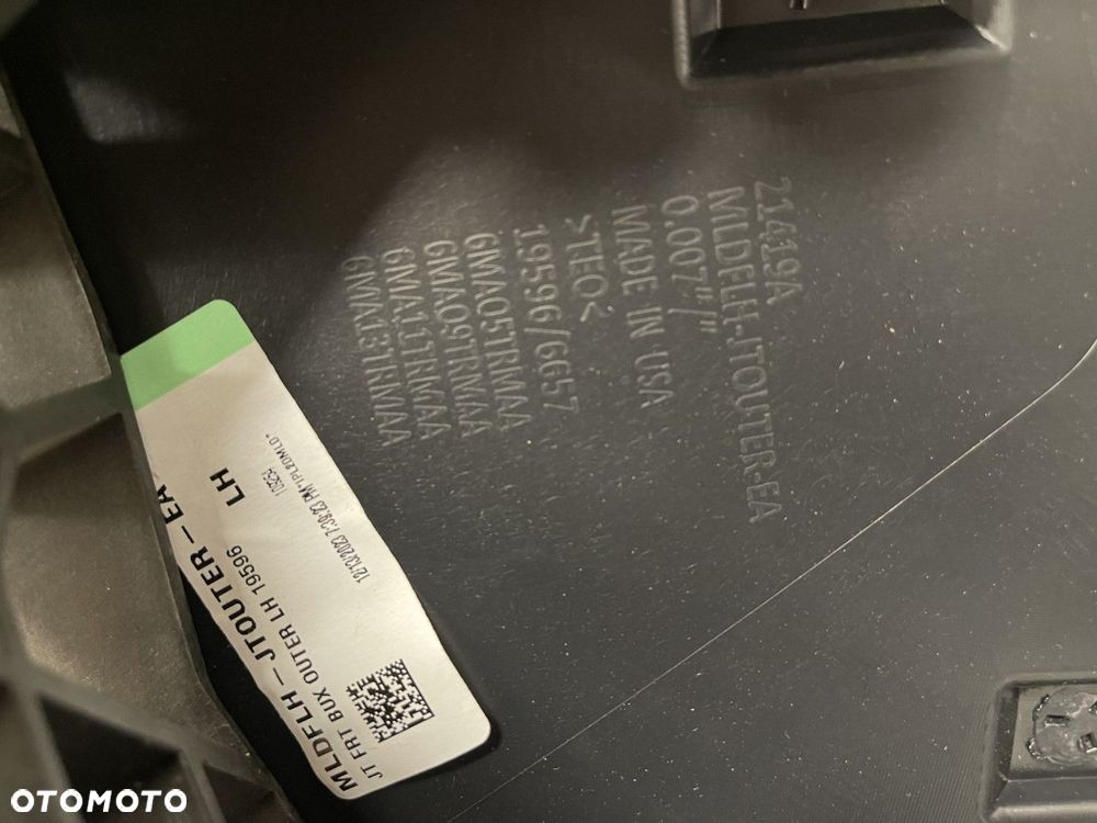 NOWE ORYGINALNE POSZERZENIE NADKOLE LEWE PRZEDNIE LISTWA BŁOTNIKA JEEP WRANGLER JL 18-24 6MA09RXFAB - 8