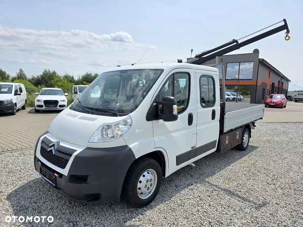 Citroën JUMPER 2,2 HDI 130 KONNA DOKA BRYGADÓWKA 7 OSOBOWA HDS DŻWIG HIAB 840KG 80T/KM PRZEBIEGU GWARANCJA WEBASTO 3M SKRZYNIA