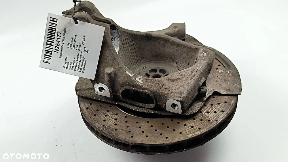 99134115705 Porsche Cayman 981 2.7 B 2016 Zwrotnica koła przedniego lewego - 1