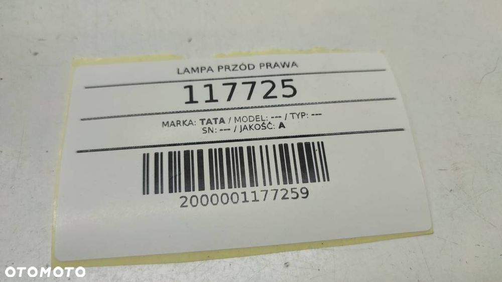 LAMPA PRZÓD PRZEDNIA PRAWA TATA INDIGO INDICA EUROPA - 8