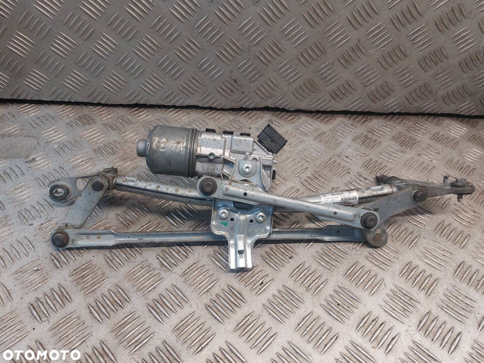 MECHANIZM WYCIERACZEK + SILNICZEK PRZÓD CITROEN BERLINGO II 9682861480 - 4