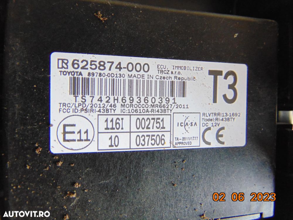 Modul comanda aer Toyota Yaris 2012-2020 modul control aer clima caldura yaris 3 p13 - 2