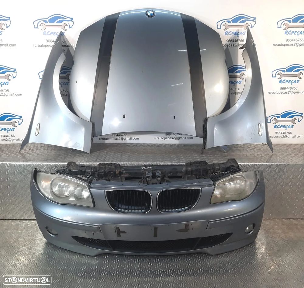 FRENTE COMPLETA BMW SERIE 1 E87 E81 PRE-LCI CAPOT PARACHOQUES GUARDA-LAMAS OTICAS RADIADOR VENTILADOR FRENTE FIBRA REFORÇO - 1