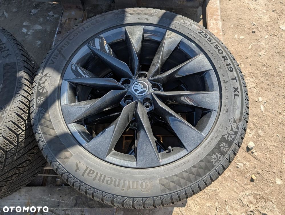 KOŁA FELGI ALUFELGI SKODA 5X112 255 50 R 19 ZIMÓWKI ZIMA - 2