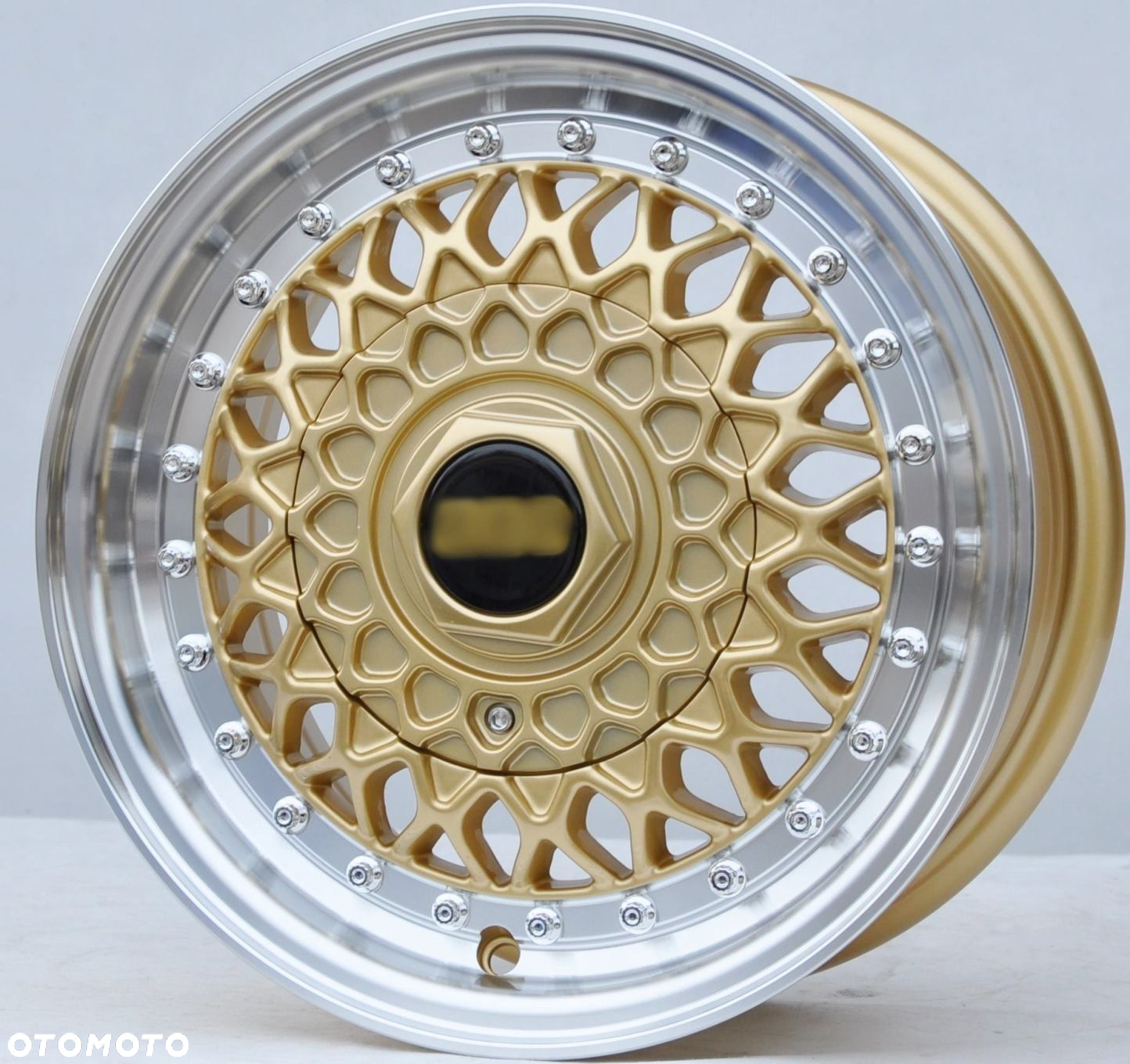 479 ZŁOTE NOWE FELGI 14 4x100 Z RANTEM DO BMW 3 E21 E30 ET35 - 2