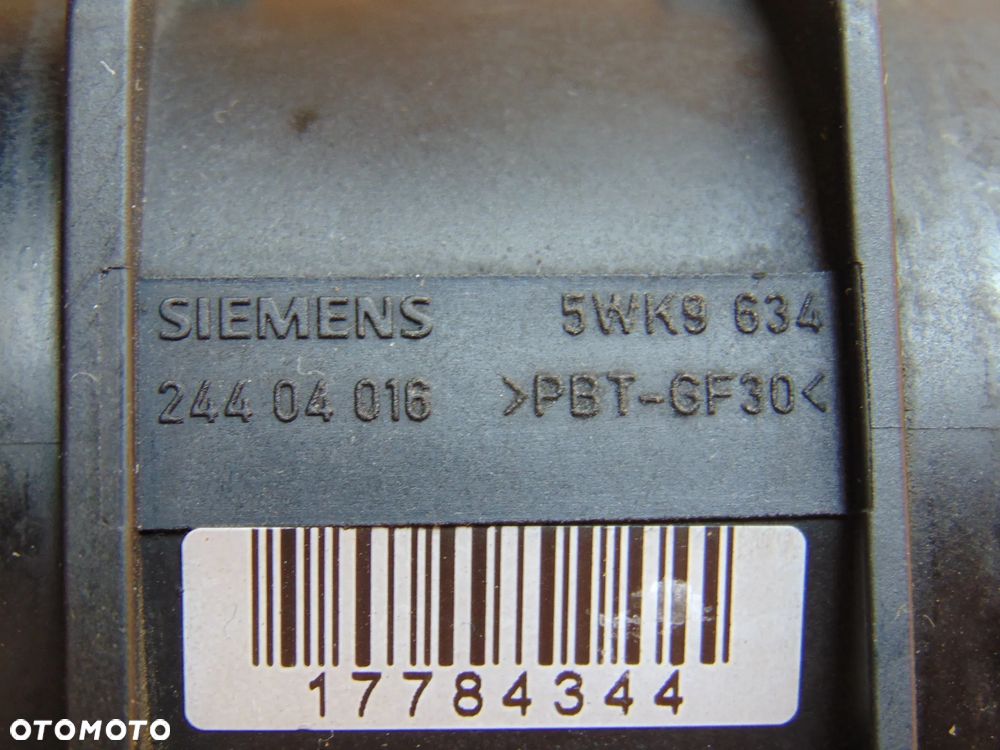 ORYGINAŁ przepływomierz 5WK9634 24404016 Opel Vectra C Signum Zafira 2 II B 2.2 benzyna - 2