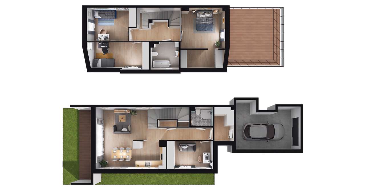 5-pokojowy dom 126m2 + ogródek Bezpośrednio - Pełny obrazek: 3/14