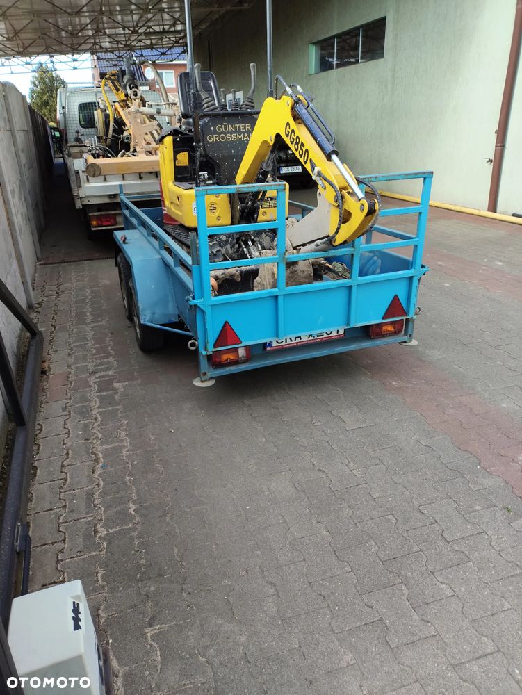 Inny Przyczepa dwuosiowa DMC 2t. pod Minikoparkę - 3
