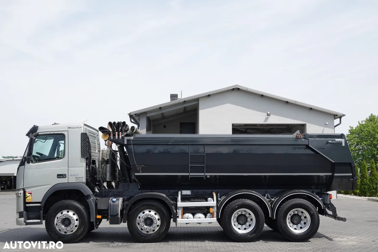 Volvo FM 450 / 8x4 / BASCULATOR SPATE / HIDROCLAPS / EURO 6 / IMPORTAT - 12
