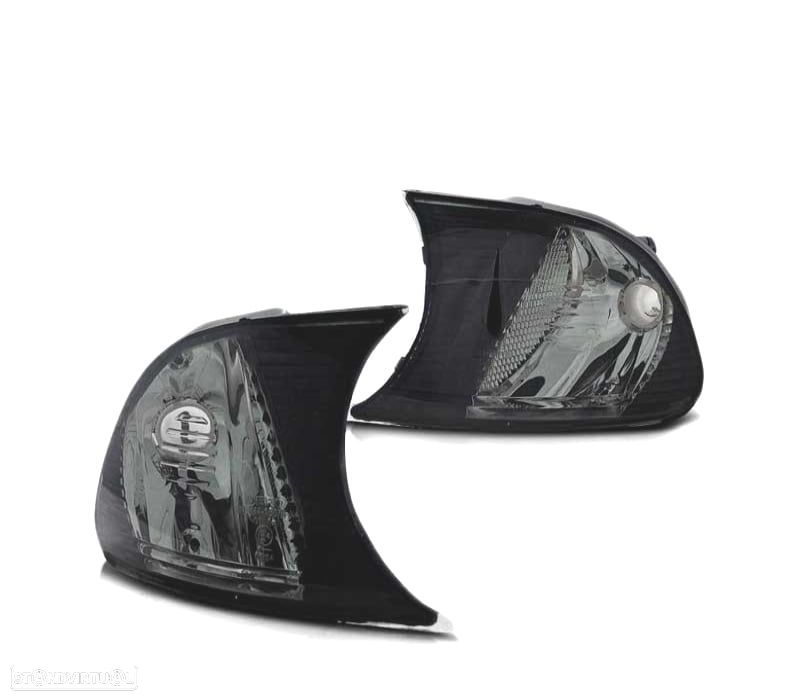 PISCAS FRONTAIS PARA BMW E46 01-03 SMOKE FUMADOS ESCURECIDOS - 1
