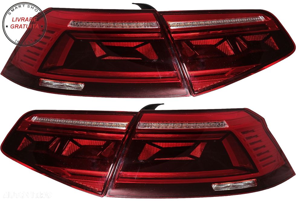 Stopuri LED VW Passat B8 3G (2015-2019) Sedan B8.5 Design cu semnal dinamic- livrare gratuita - 16