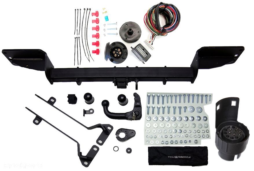 WYPINANY AUTOMAT HAK HOLOWNICZY + MODUŁ + WIĄZKA 7PIN + 7/13P LAND RANGE ROVER SPORT L494 od 2013 - 14