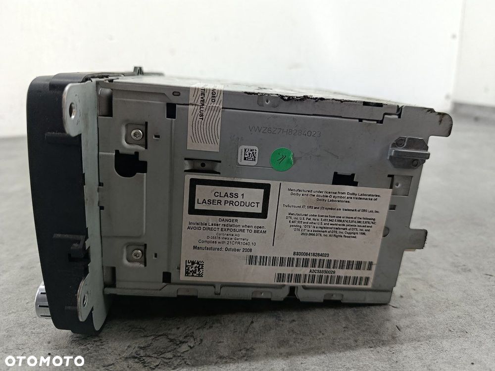 RADIO FABRYCZNE VW PASSAT CC 1T0035680B A2C53350029  CONTINENTAL - 10