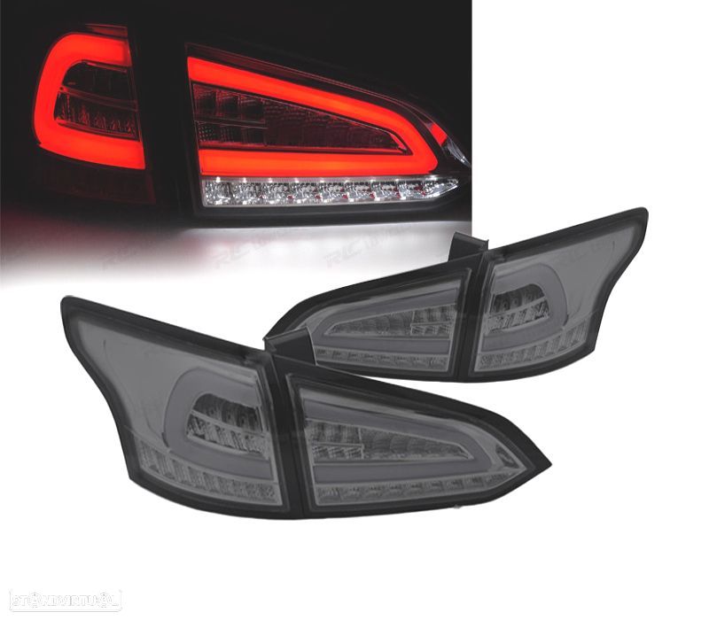 FAROLINS PARA FORD FOCUS MK3 SW 11-18 LED FUMADOS - 1