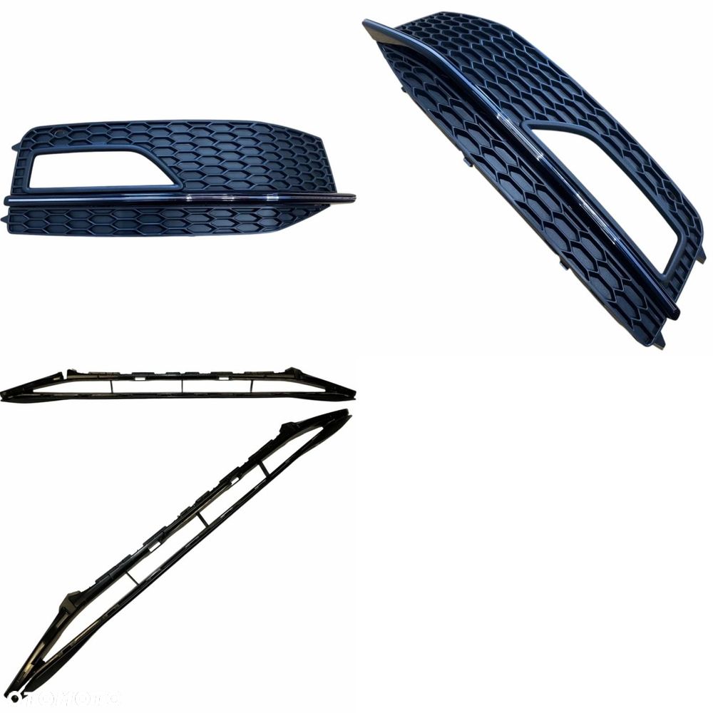 KPL x2 KRATKA ZDERZAKA PRAWA + LEWA atrapa halogenu Audi A4 B8 11-15 S-Line - 3