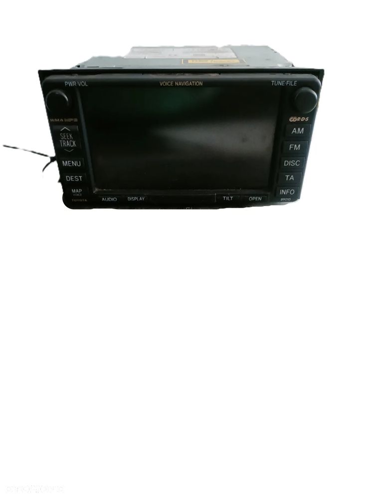 TOYOTA AVENSIS T25 03-09 r. RADIO radioodtwarzacz 08662-00910 * - 1