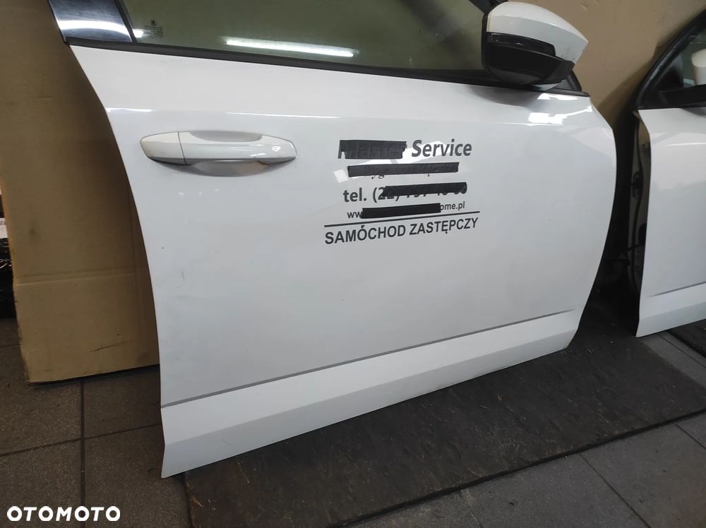 SKODA OCTAVIA 3 DRZWI PRZEDNIE PRAWE PRZÓD PRAWY LF9E BIAŁE WYSYŁKA !!! - 3