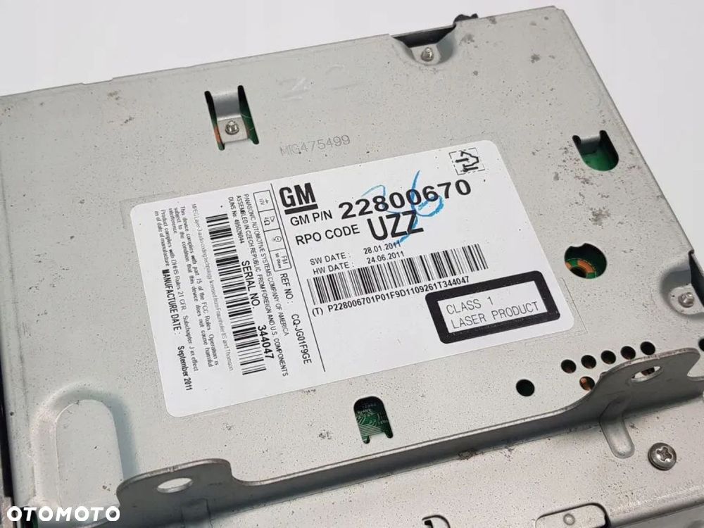 RADIO NAPĘD CZYTNIK CD OPEL INSIGNIA A ASTRA J IV - 2