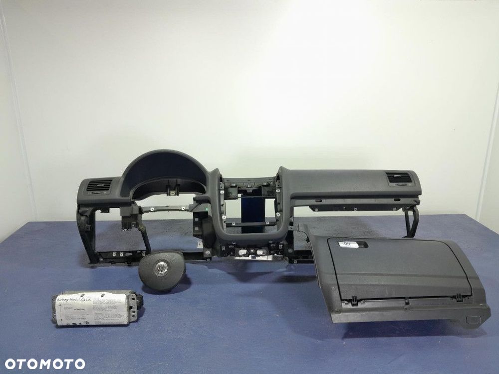 VW GOLF V DESKA ROZDZIELCZA KOKPIT PULPIT AIRBAG PODUSZKI - 1