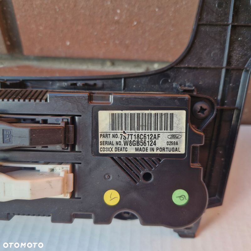 FORD S-MAX 2.0 CDTI 2007R. RAMKA RADIA PANEL KLIMATYZACJI 7S7T18C612AF - 6