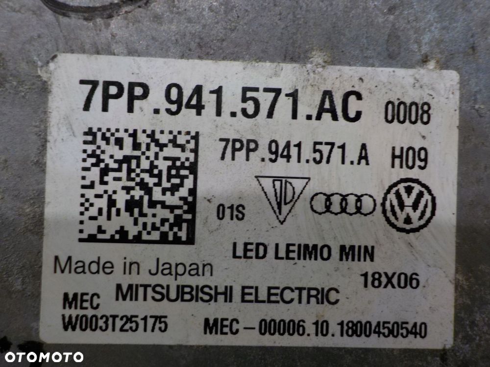VW PASSAT B8 19r 1.5 przetwornica modul lampy led 7PP941571AC - 3