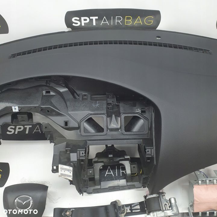 MAZDA 3 DESKA ROZDZIELCZA KONSOLA KOKPIT PULPIT PODUSZKI AIRBAG AIR BAG PASY KIT SET - 3