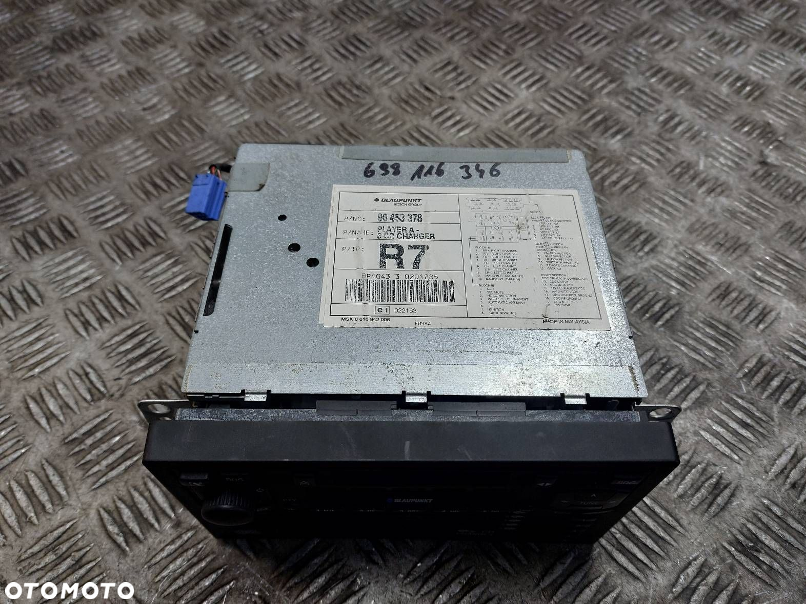 RADIO ODTWARZACZ USZKODZONY DAEWOO NUBIRA II J200 96453378 BLAUPUNKT - 2