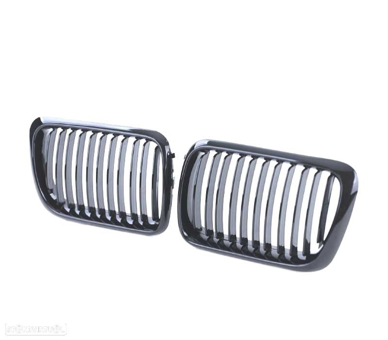 GRELHAS FRONTAIS BMW E36 96-98 LOOK M PERFORMANCE PRETO BRILHANTE - 2