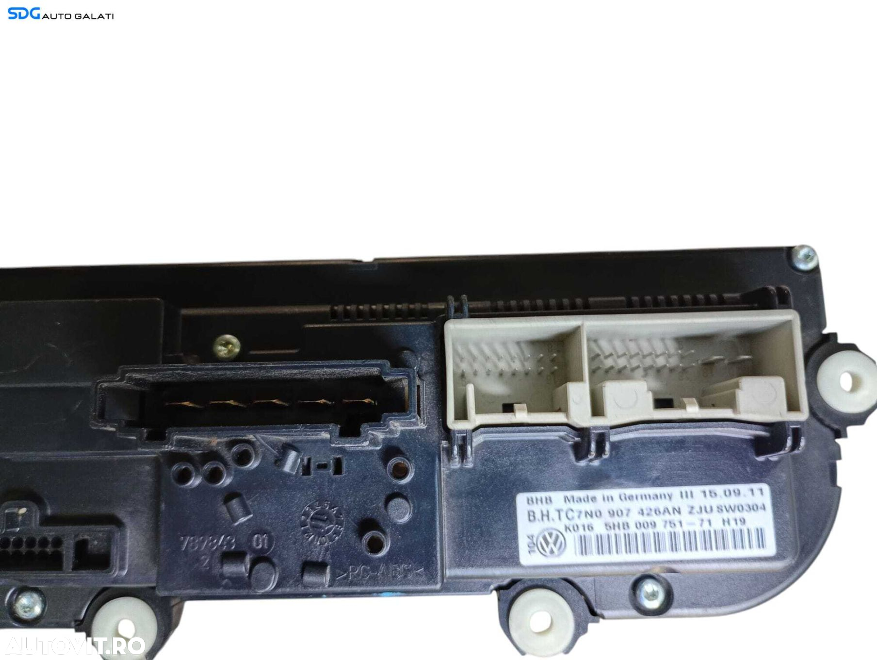 Panou Modul Unitate Comanda AC Aer Conditionat Clima Climatic cu Incalzire in Scaun Scaune Volkswagen Jetta 4 MK4 2010 - 2018 Cod 7N0907426AN 5HB009751 [LC0615] - 2
