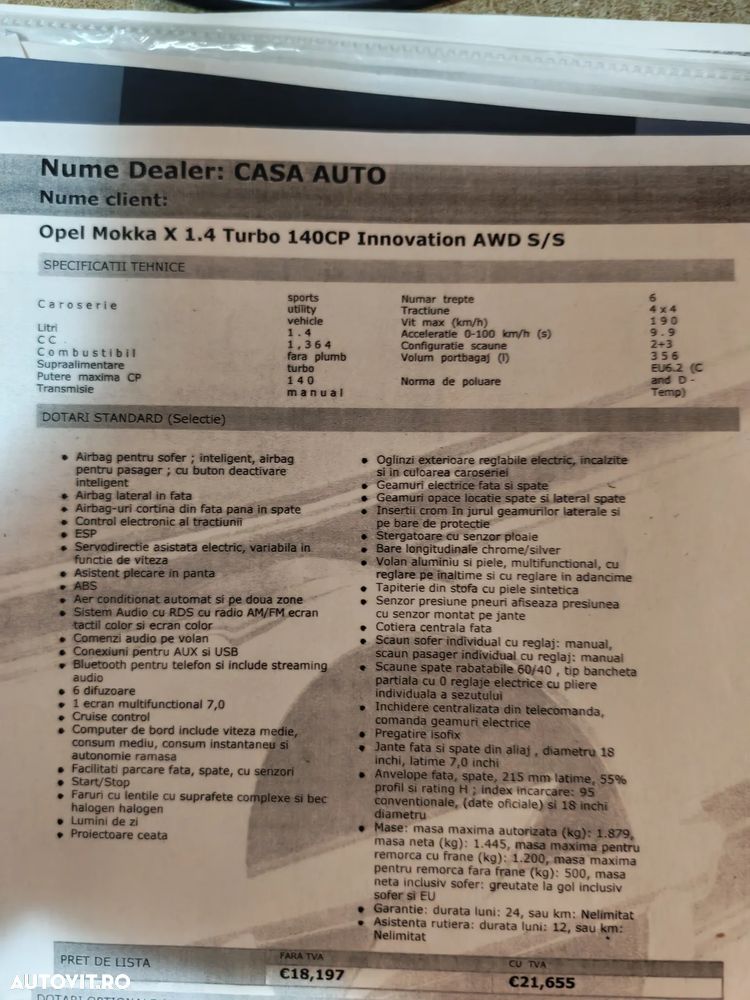 Opel Mokka X 1.4 Turbo ECOTEC 4X4 START/STOP Innovation - 1
