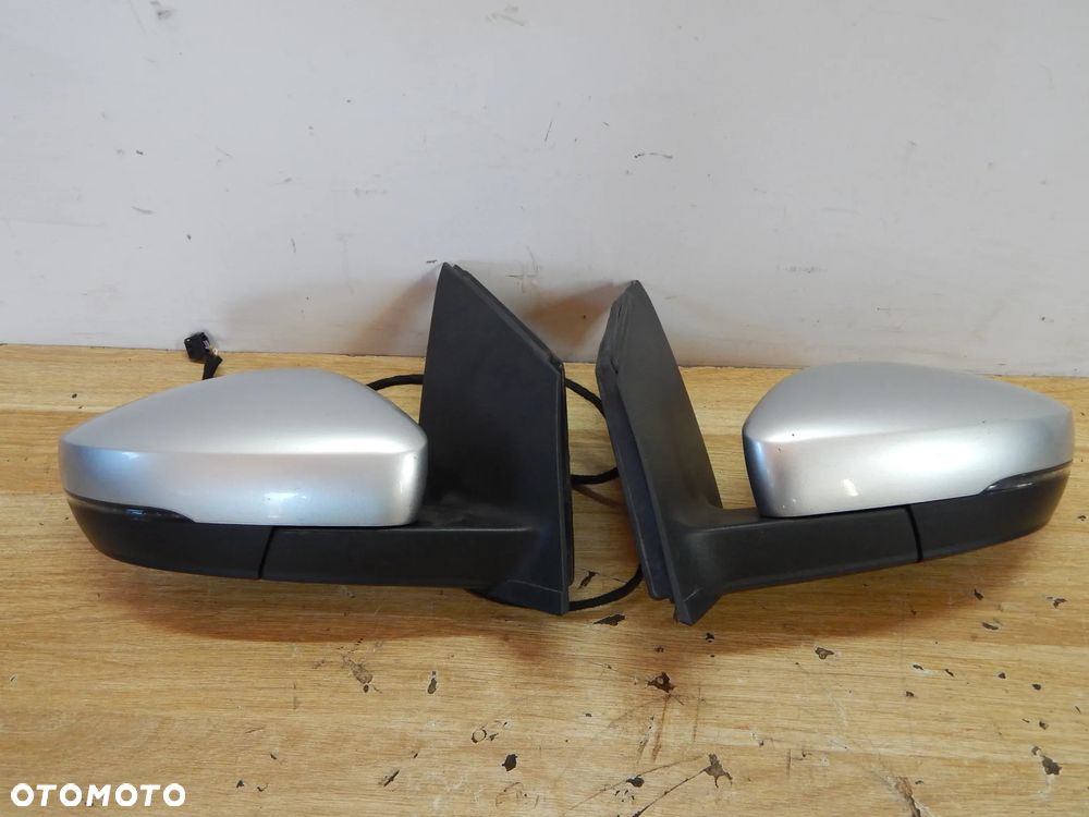Lusterko zewnętrzne przód VW Polo V 6R 09-17 6 pin srebrne LA7W Łuków części - 1