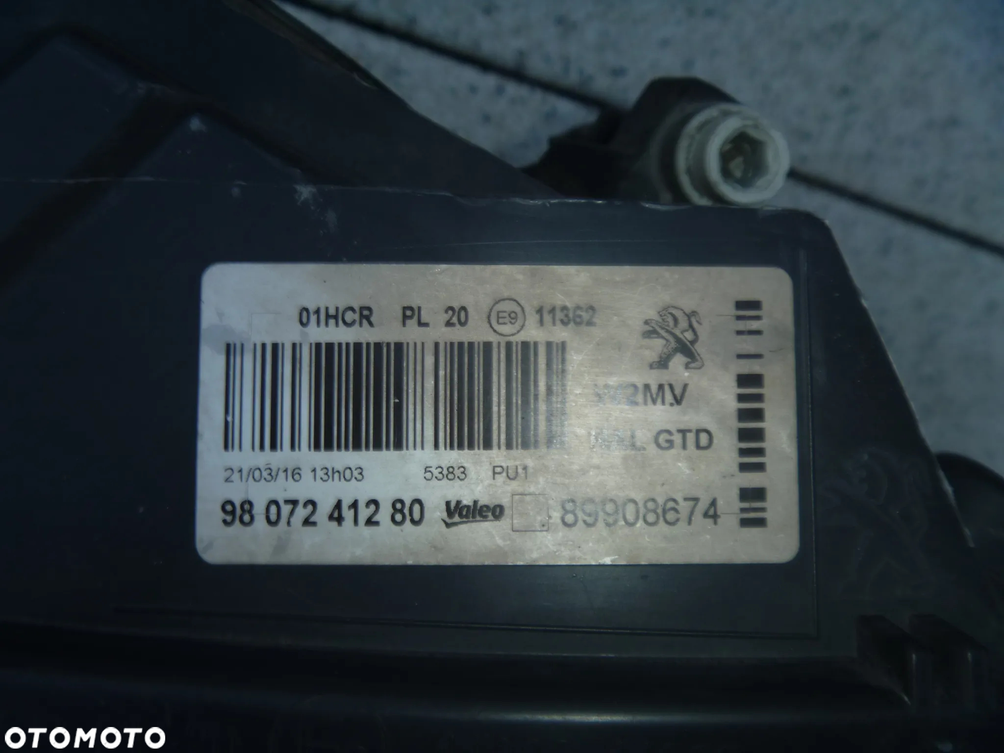 PEUGEOT 508 LIFT 14-19 LAMPA LEWA ORYGINAŁ IGŁA EUROPA 89908674 - 5