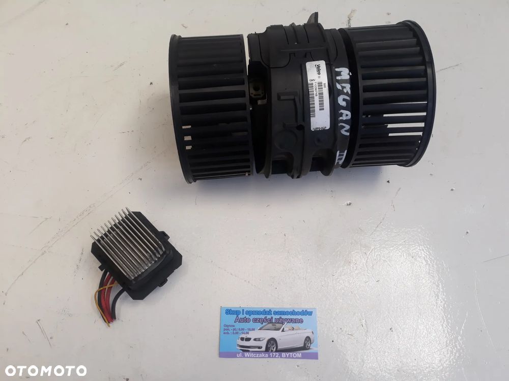 DMUCHAWA WENTYLATOR  RENAULT MEGANE III  1,6 16V 2012r  T1009074B + REZYSTOR - 1