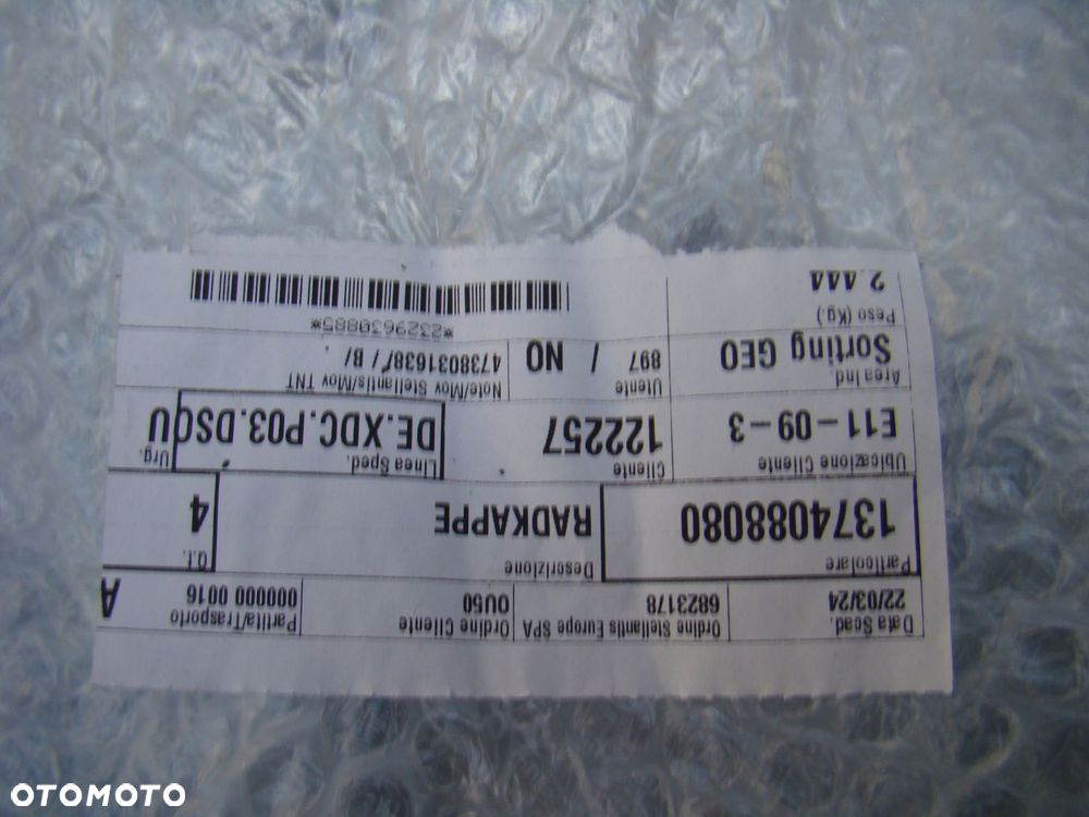 komplet 4x kołpak dekiel 16'' fiat ducato 2006- 1374088080 nowy oryginał - 12