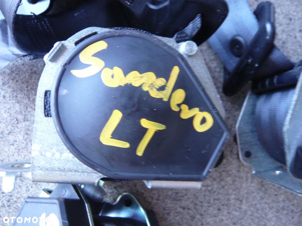 pas bezpieczeństwa lewy prawy środek tył komplet dacia sandero - 2