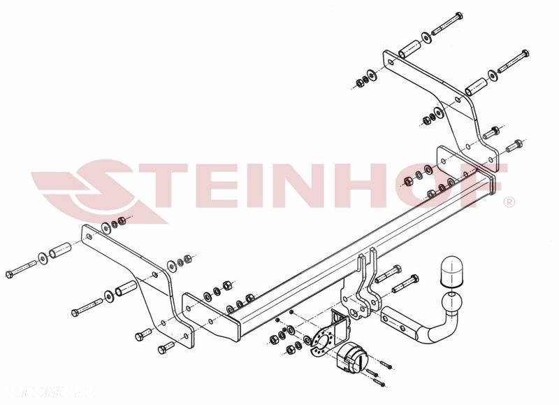 Hak Holowniczy  + MODUŁ 7PIN do Dacia Sandero II Stepway 2013-2020 - 2