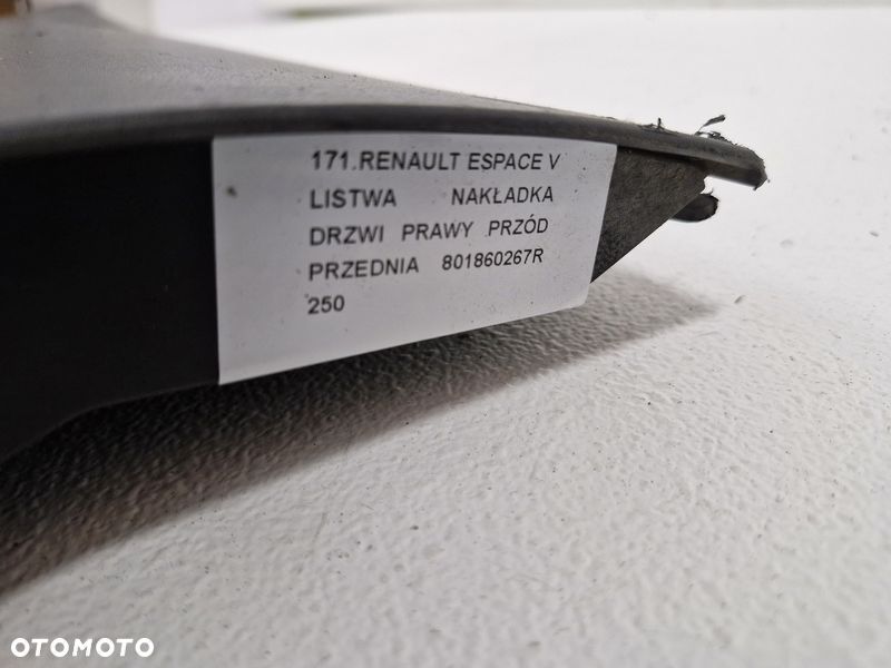 renault espace 5 v listwa nakładka drzwi prawy przód prawa przednia 801860267r - 12