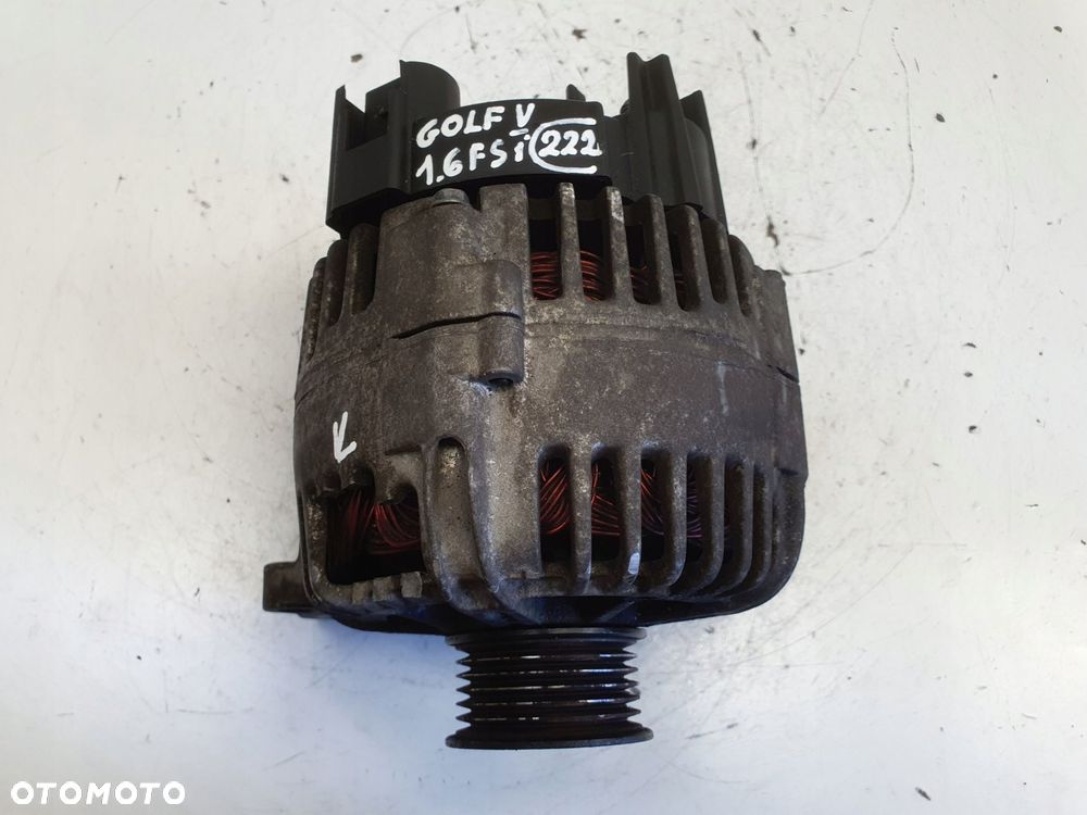 ALTERNATOR VW Golf V 1.6 FSI _ valeo 03C903023B 110A Alternator Oryginał - 3